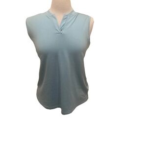 NIKE GOLF Women’s DRI-FIT Golf Tennis Blue Sleeveless Shirt Activewear Size M